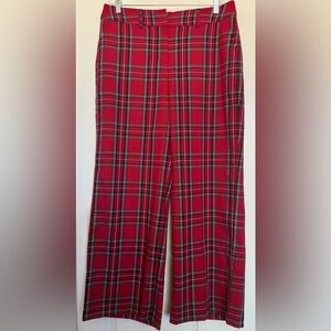 Lane Bryant Red Tartan Women's Trousers